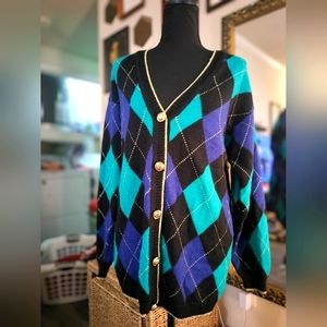 Vintage Knights Ltd. Cardigan. Size medium.